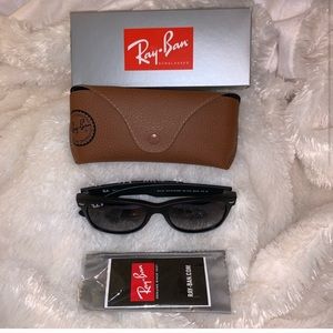RayBan polarized matte black new wayfarer